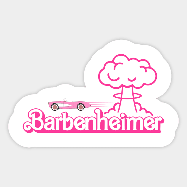 Barbenheimer Barbie Oppenheimer fanmade Sticker by kaitokid